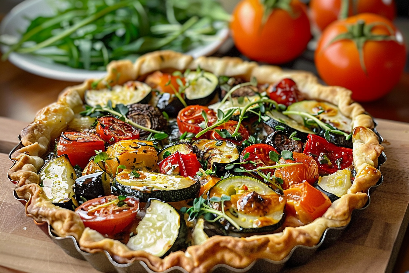 Mediterranean Veggie Tart
