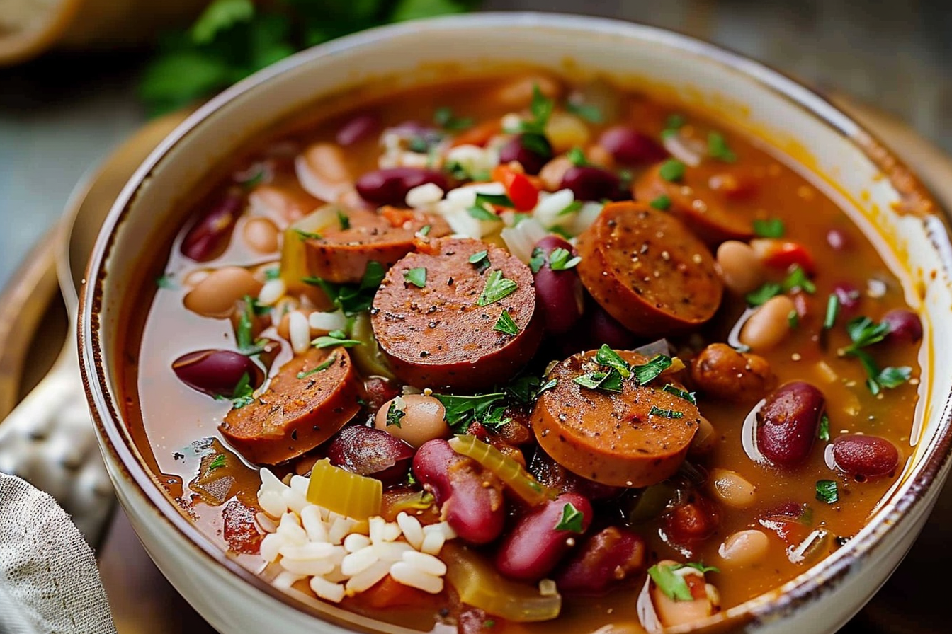 Andouille Sausage and Red Bean Stew