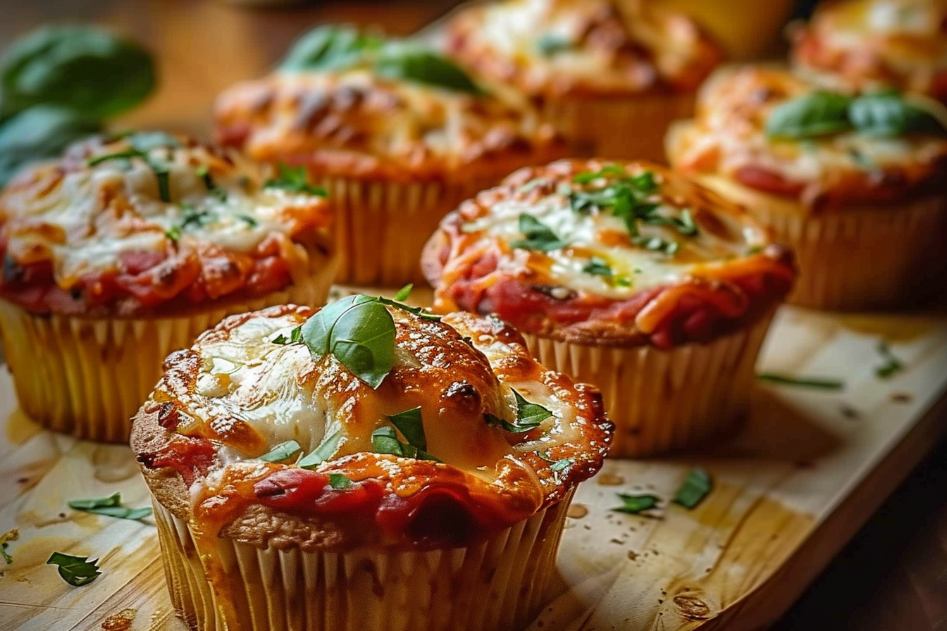 Deep Dish Pizza Cupcakes