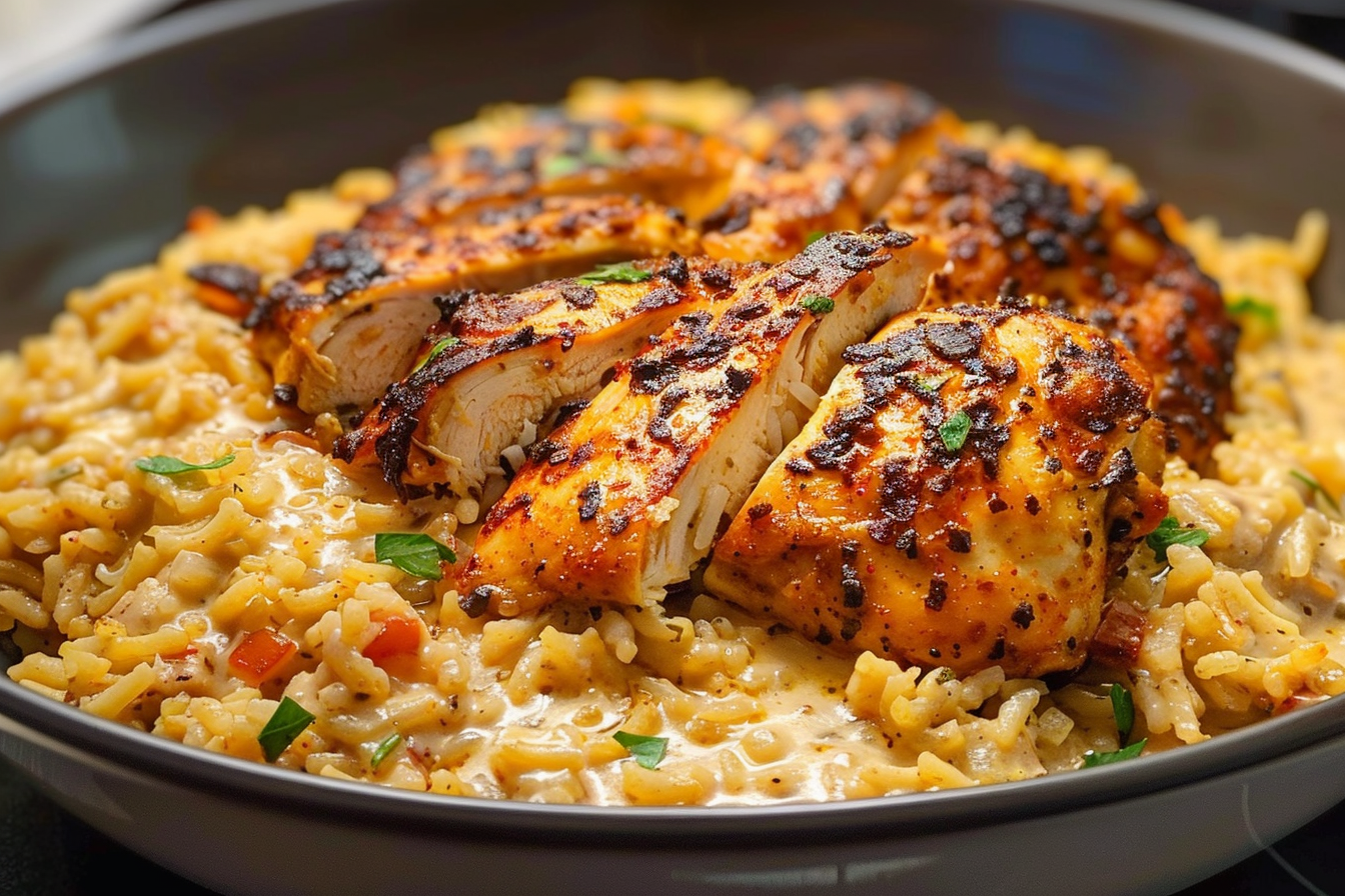 Creamy Cajun Chicken & Rice