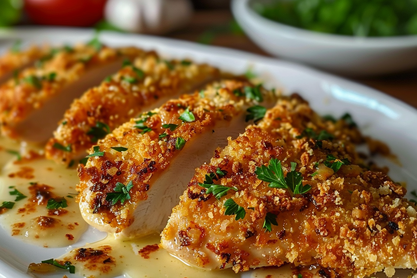 Garlic Parmesan Crusted Chicken