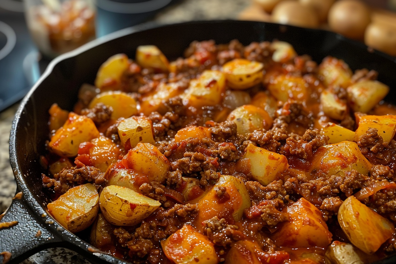 Sloppy Joe Potato Skillet